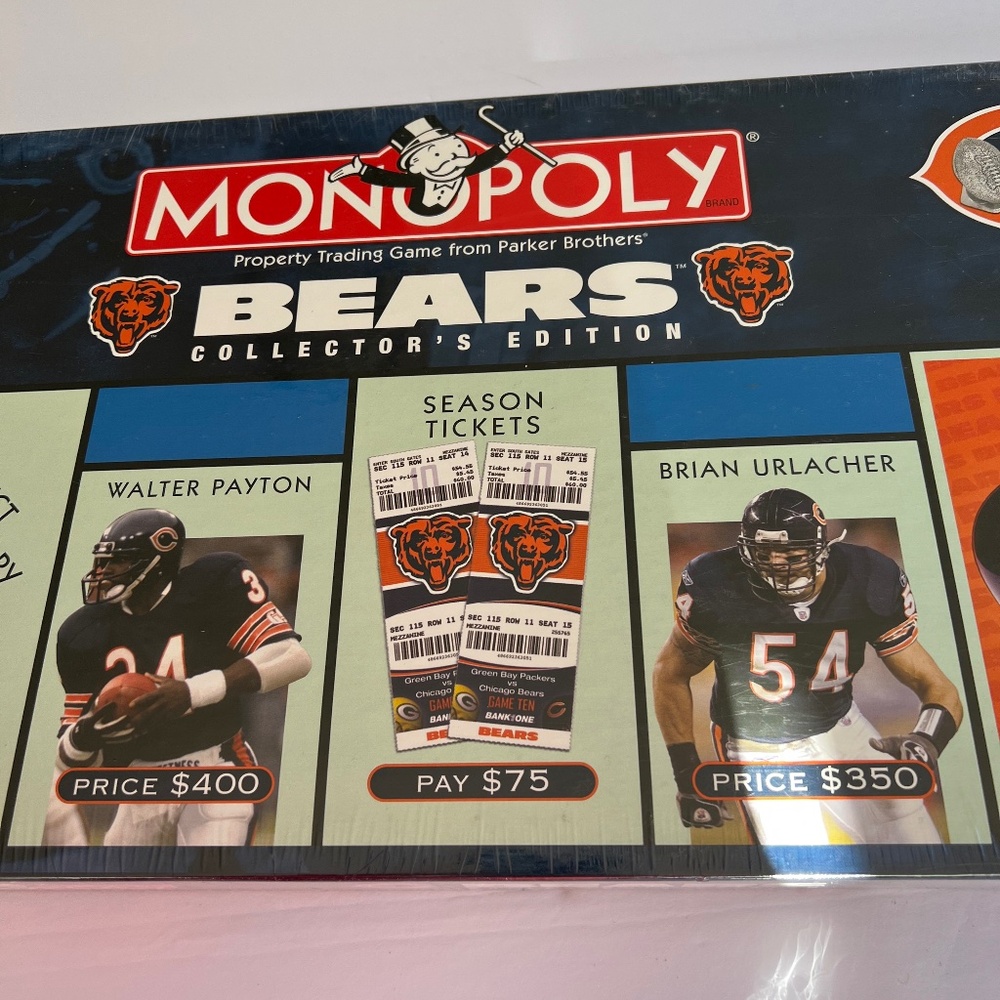 Chicago Bears Monoply Collectors Edition New